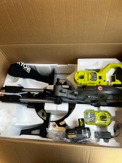 ONE+ HP 18V Brushless Cordless 10 in. Sliding Compound Miter Saw Kit with 4.0 Ah HIGH PERFORMANCE Battery and Charger new 200$ firm no Ofers