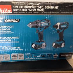 Makita
18V LXT Lithium-Ion Cordless Compact 2-Piece Combo Kit 1.5 Ah (Driver-Drill/Impact Driver)