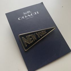 Coach New York logo pin patch