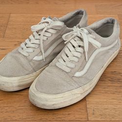 Men's Vans Vault Oatmeal Suede Shoes Size 10.5