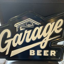 Garage Beer Tin Beer Sign