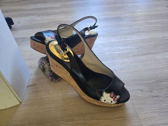 Leather Michael Kors wedge sandals
