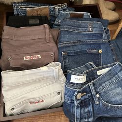 designer jeans : many brands : sizes vary : see description 