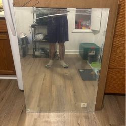 28” by 40” Hanging wall mirror