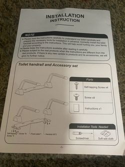 Toilet handrail