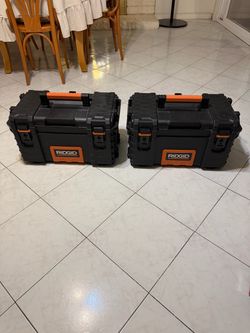 Two (2) ($40 each) - RIDGID Pro Gear System Gen 2.0 22 in. Extra Large Tool Box ($40.00 each)