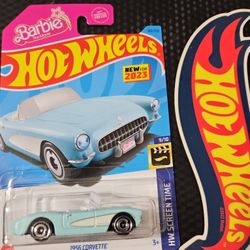 Hot Wheels Mainline The Barbie Movie 1956 Corvette