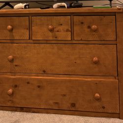 Solid Wood Dresser & End Table 