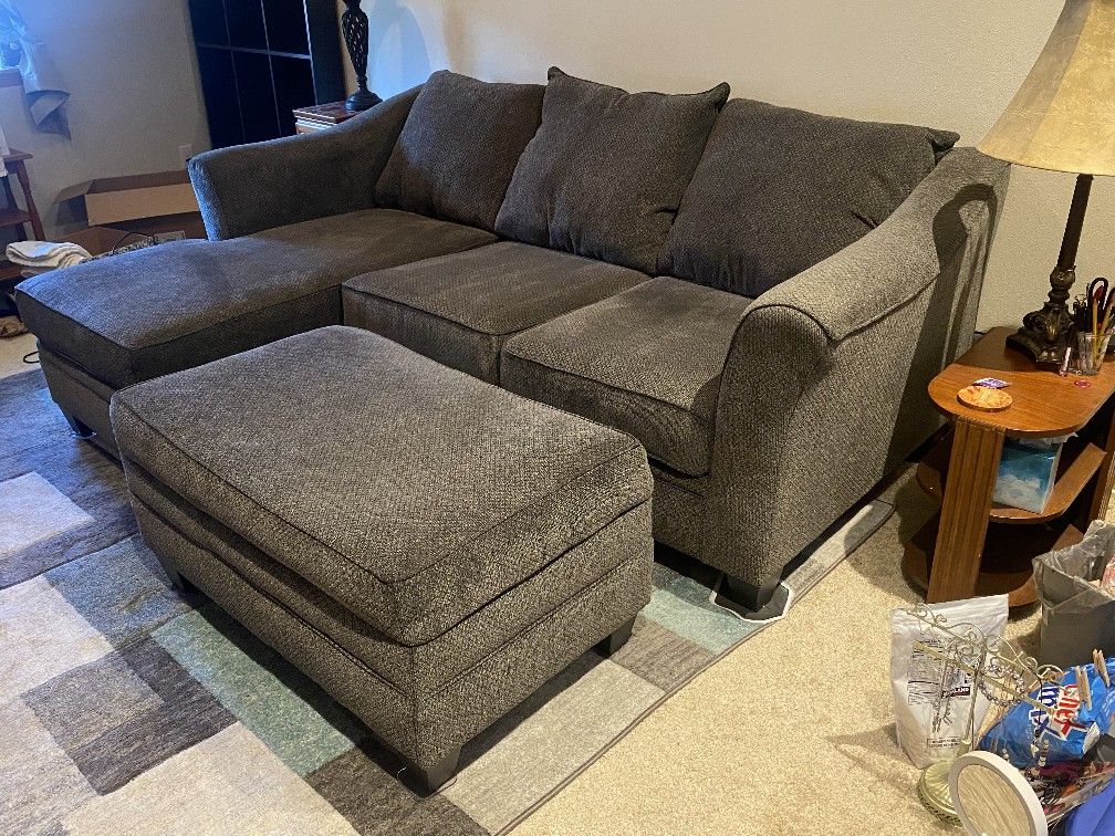 Couch with Ottoman