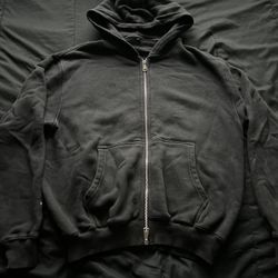 ESNTLZ Black Zip-Up Hoodie – Size XS | Heavy & High Quality