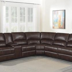 MANUAL RECLINING SECTIONAL SOFA 