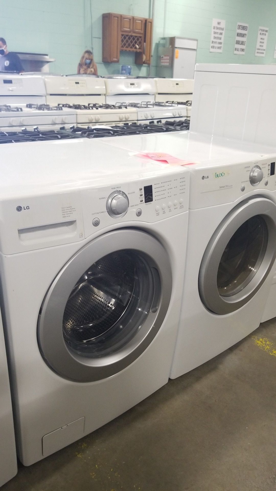 Lg washer and gas dryer set