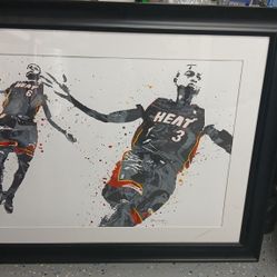 Miami Heat Memorbilia Lebrom/ Wade