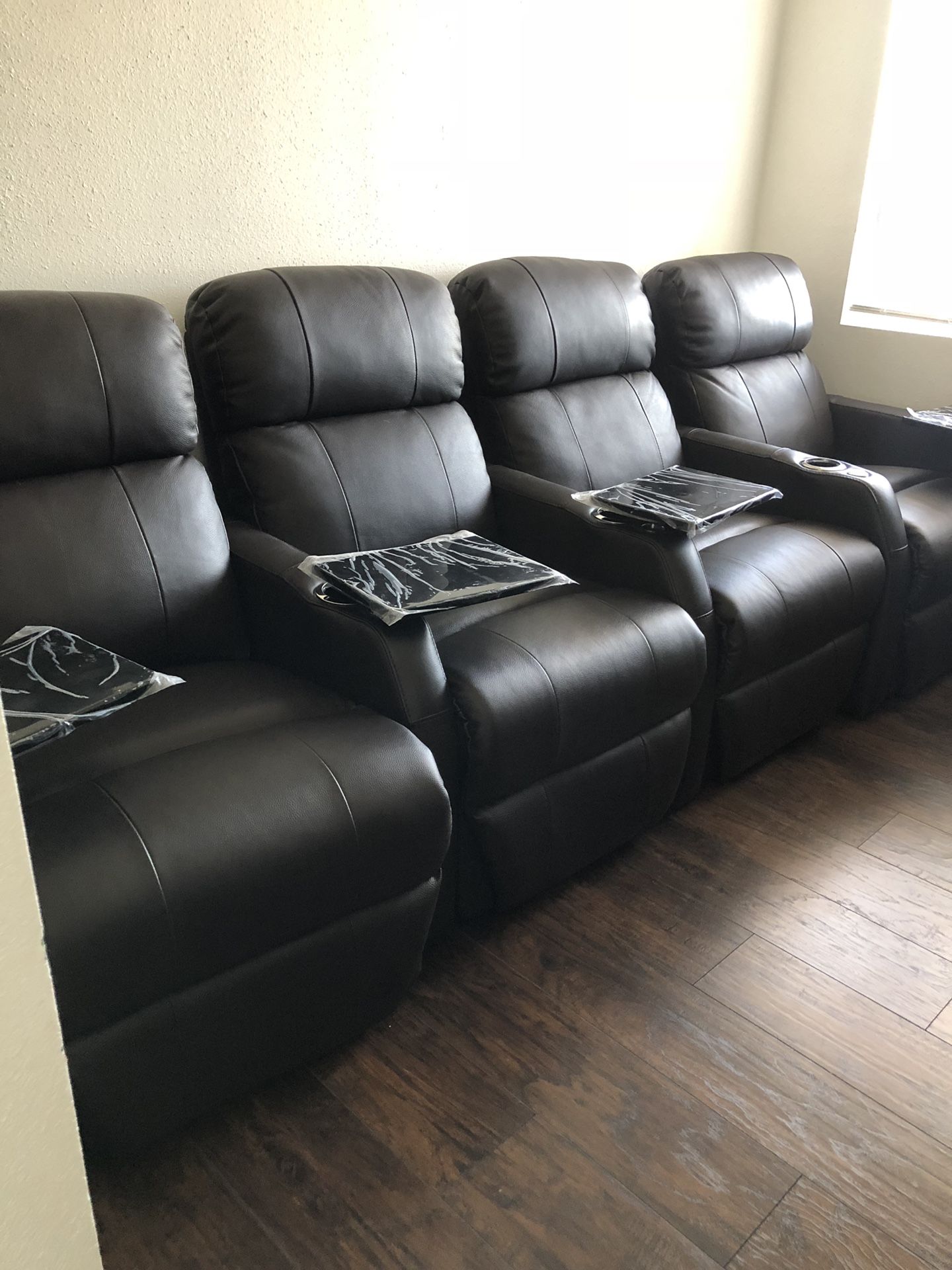 Seatcraft Sienna Bonded Leather, Power Recline,Brown