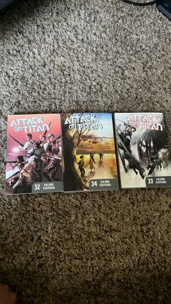 Attack On Titan Manga 32-33-34