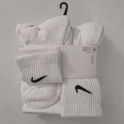 Nike Unisex Everyday Plus Cushioned 6-Pair Crew Socks