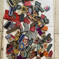 Huge vintage military memorabilia insignia East West German badges Cold War post WW2 WWII 