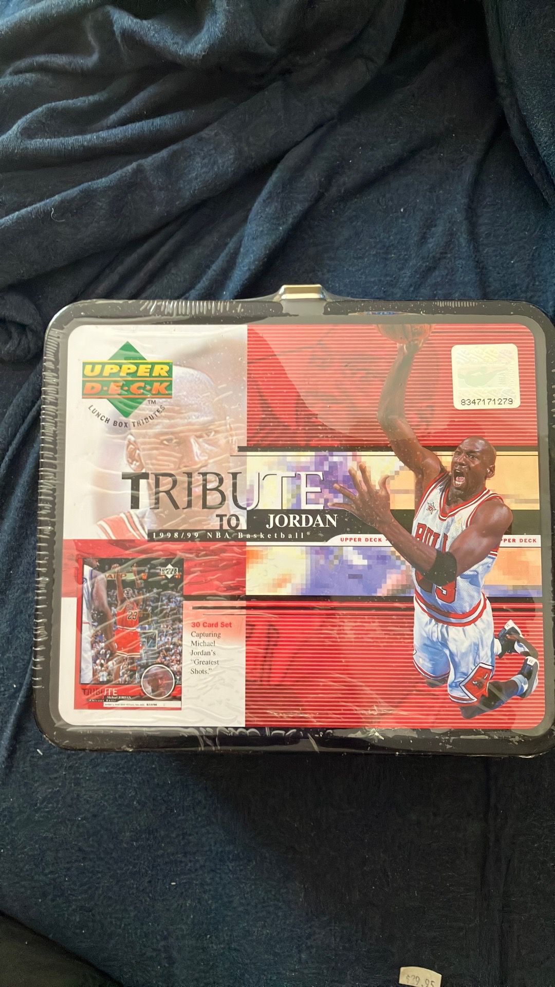 Tribute to Jordan 1998/99 lunch box with cards