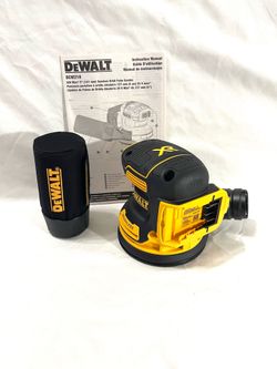 Brand new DeWalt XR 20 V brushless orbital palm sander with sawdust bag. Retails for $150.