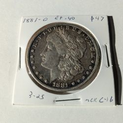 1881-O Morgan Silver Dollar