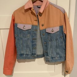 Colorblock Denim Jacket 