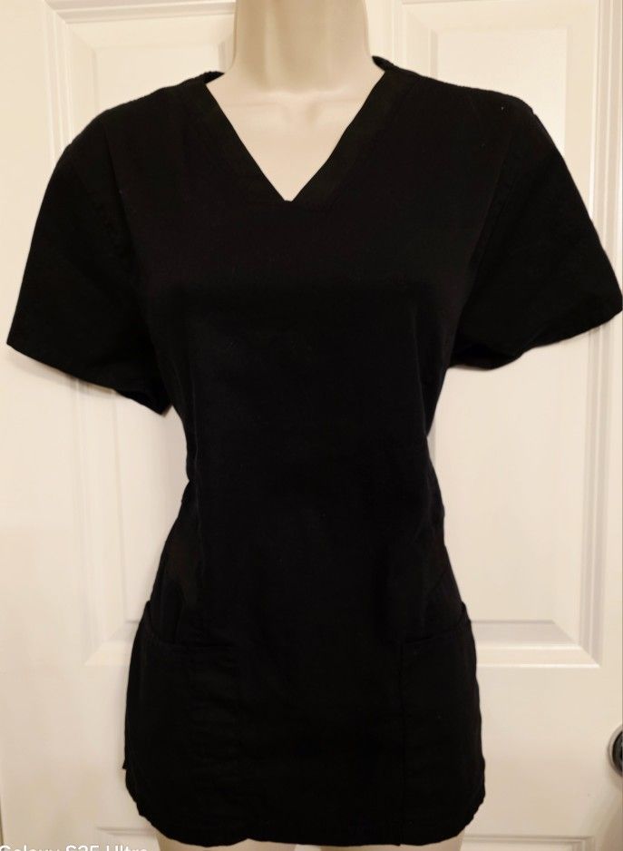 White Label Stretch Scrub Top- Size Med