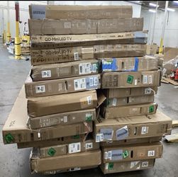 Pallet of Damaged TVs for parts or repair