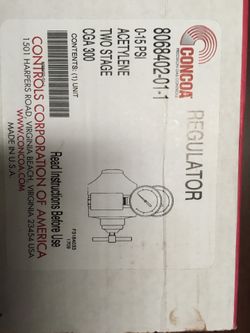 Concoa 2stage acetylene regulator