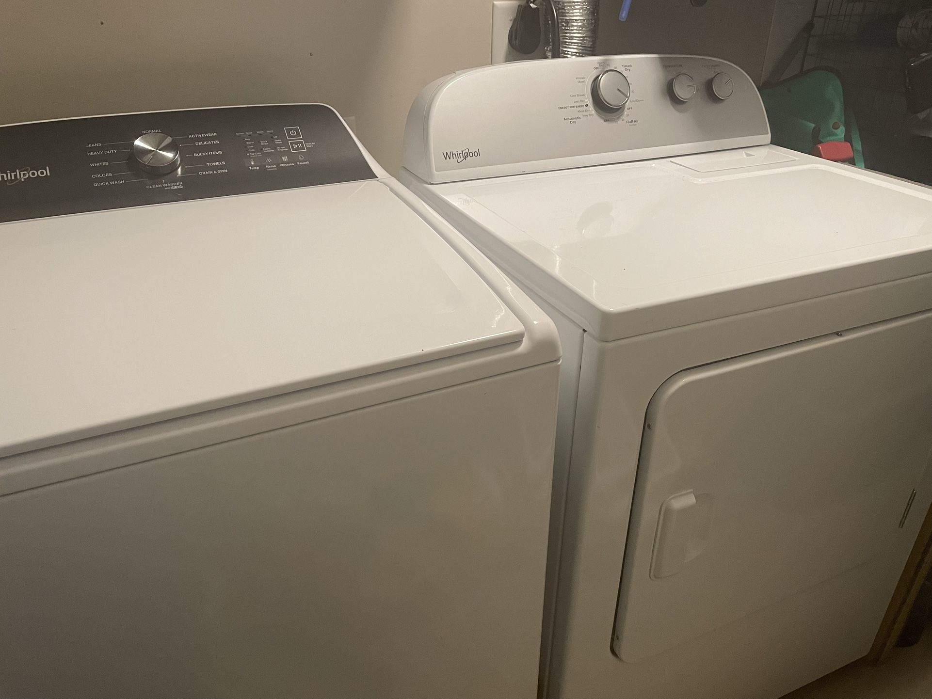 Whirlpool Washer and Dryer