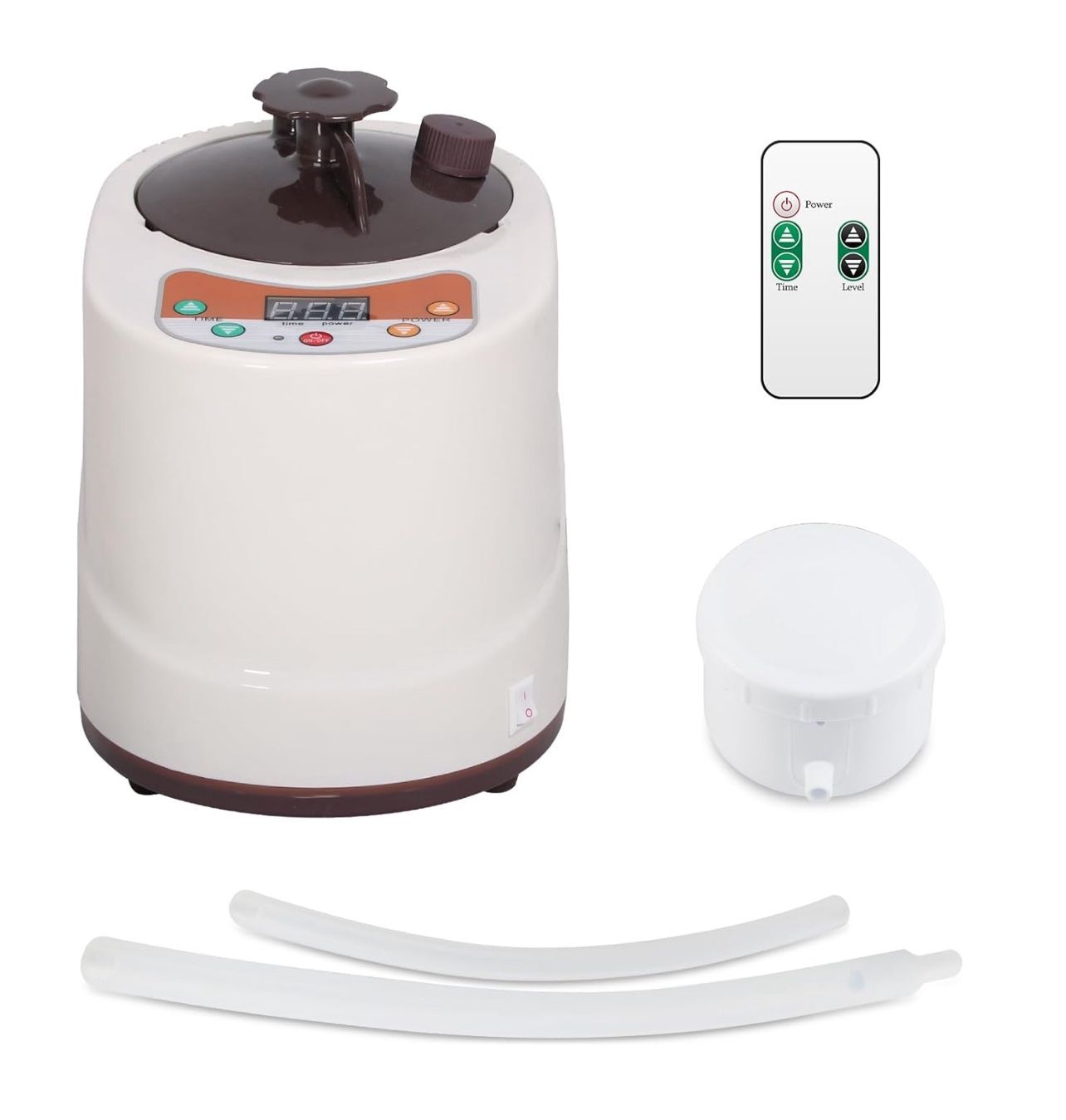 Portable Sauna Steamer, 2L 900W Stainless Steel Generator, with Remote Control, Home Spa Machine for Body Detox