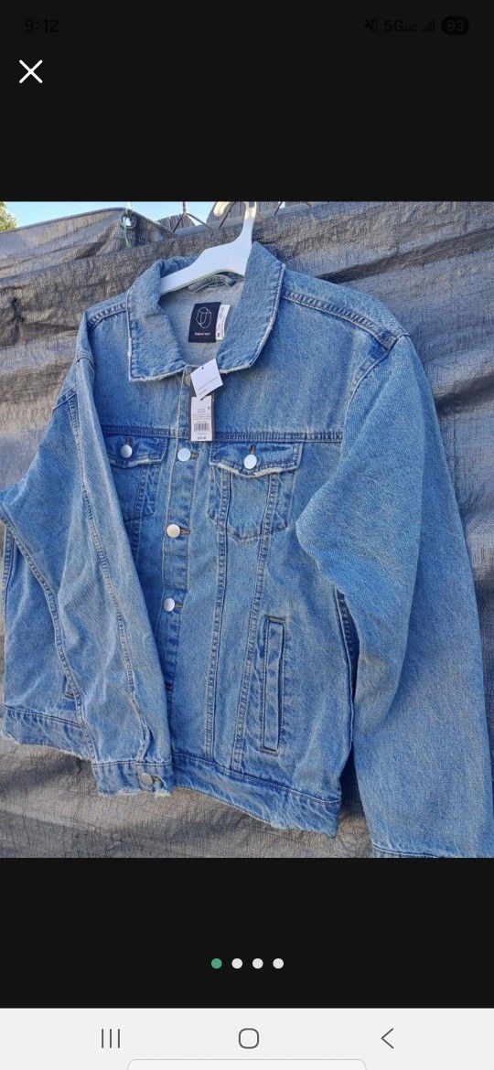 Jeans Jacket For Men Size M 