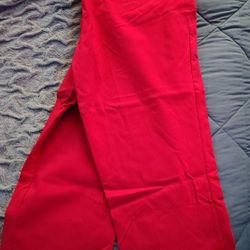 Red Capri Pants