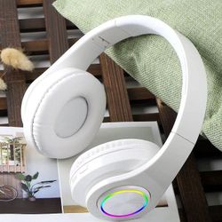 White B39 Bluetooth Headset Head-Mounted Wireless

