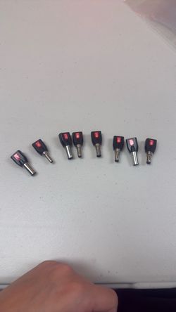 DC Power Connector Tip Adapters Set of 8