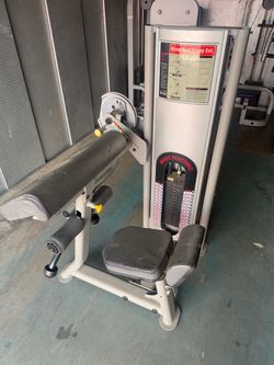Tuff stuff bicep curl/tricep extension used machine