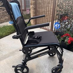 Portable Wheel Chair, Folding Portable. Weight Limit 300 Lbs
