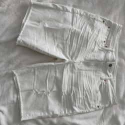 White Denim Jean Shorts