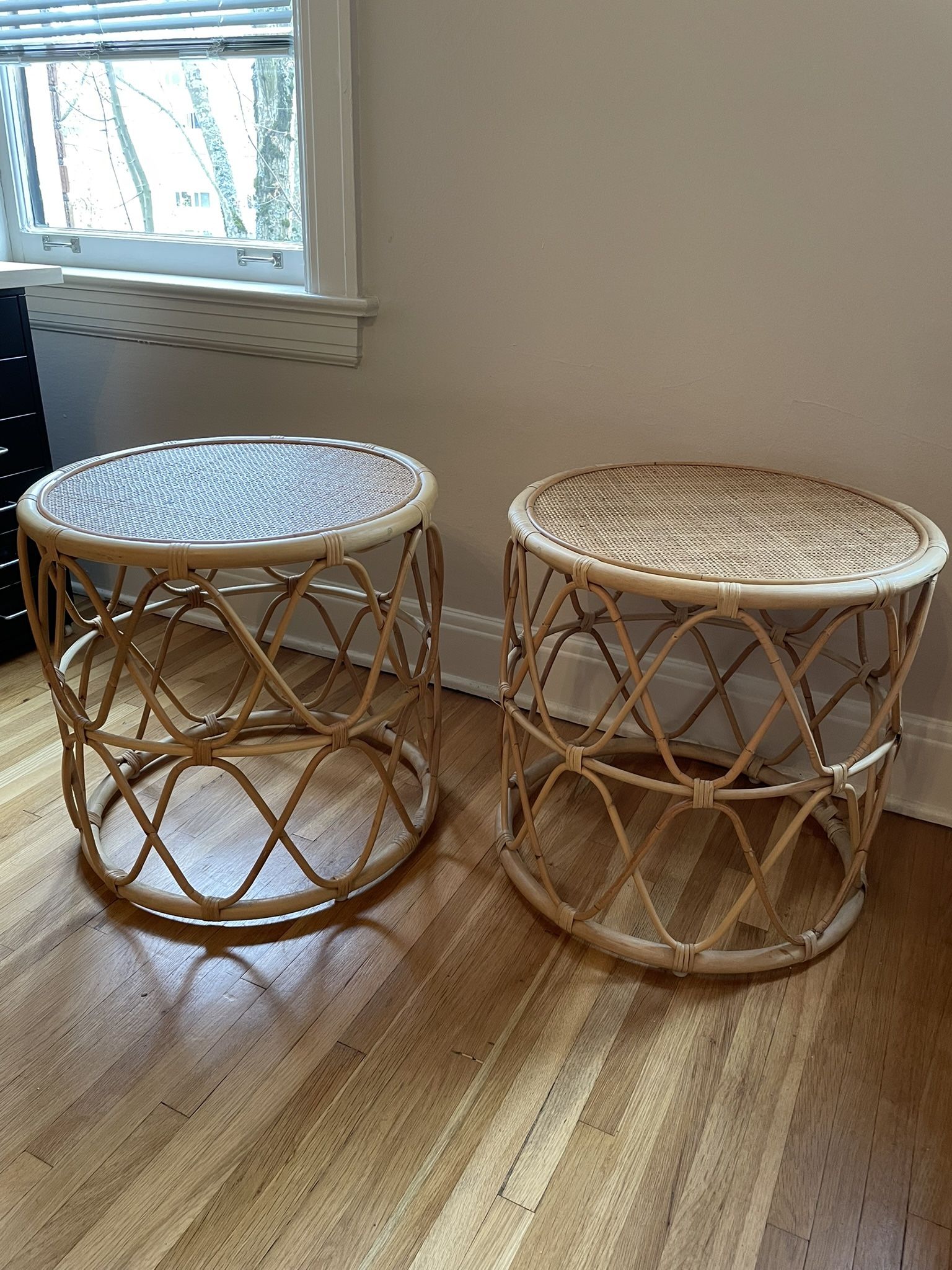 Opal House Rattan Side Tables 