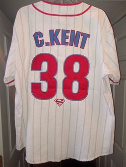 DC Comics Superman Baseball Jersey Men's XL Clark Kent #38 Box Lunch Exclusive