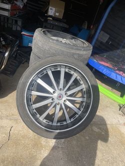 Red Sports Wheels 24s