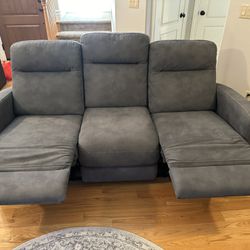 Jarrell Grey 81’’ Reclining Couch