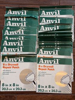 Lots of 24 New Anival 8in drywall repair patch 8 in by 8 in