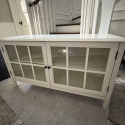 White TV Console