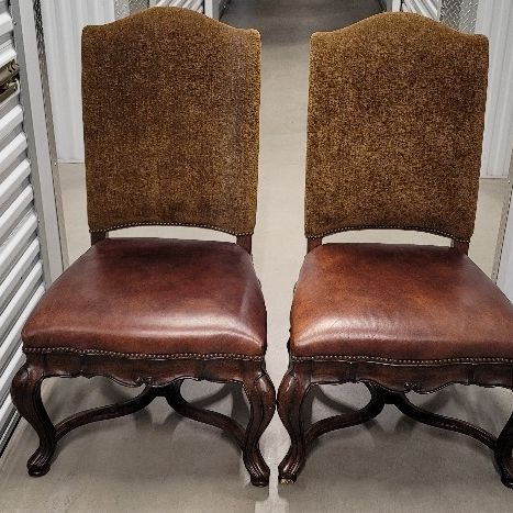 2 Accent Chairs. Real Wood. 