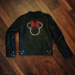 Disney Store Leather Minnie Mouse Jacket 