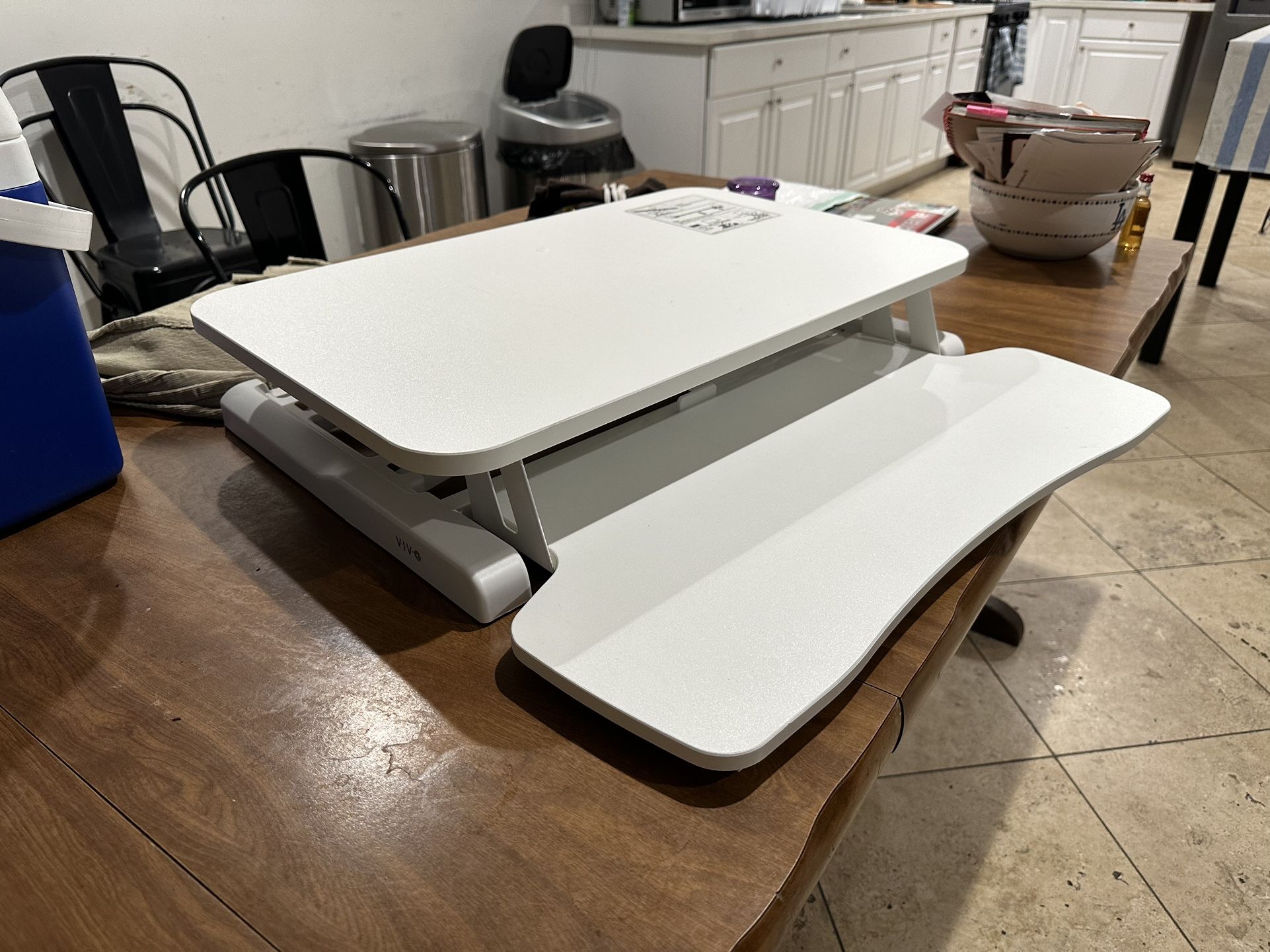 Standing Desk And Under Desk Keyboard Tray