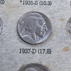 1937 - D Mint American Buffalo Nickel