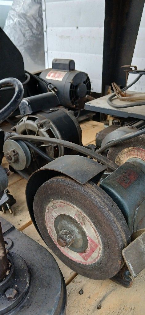 Vintage Belt Driven Bench Grinder/Sander