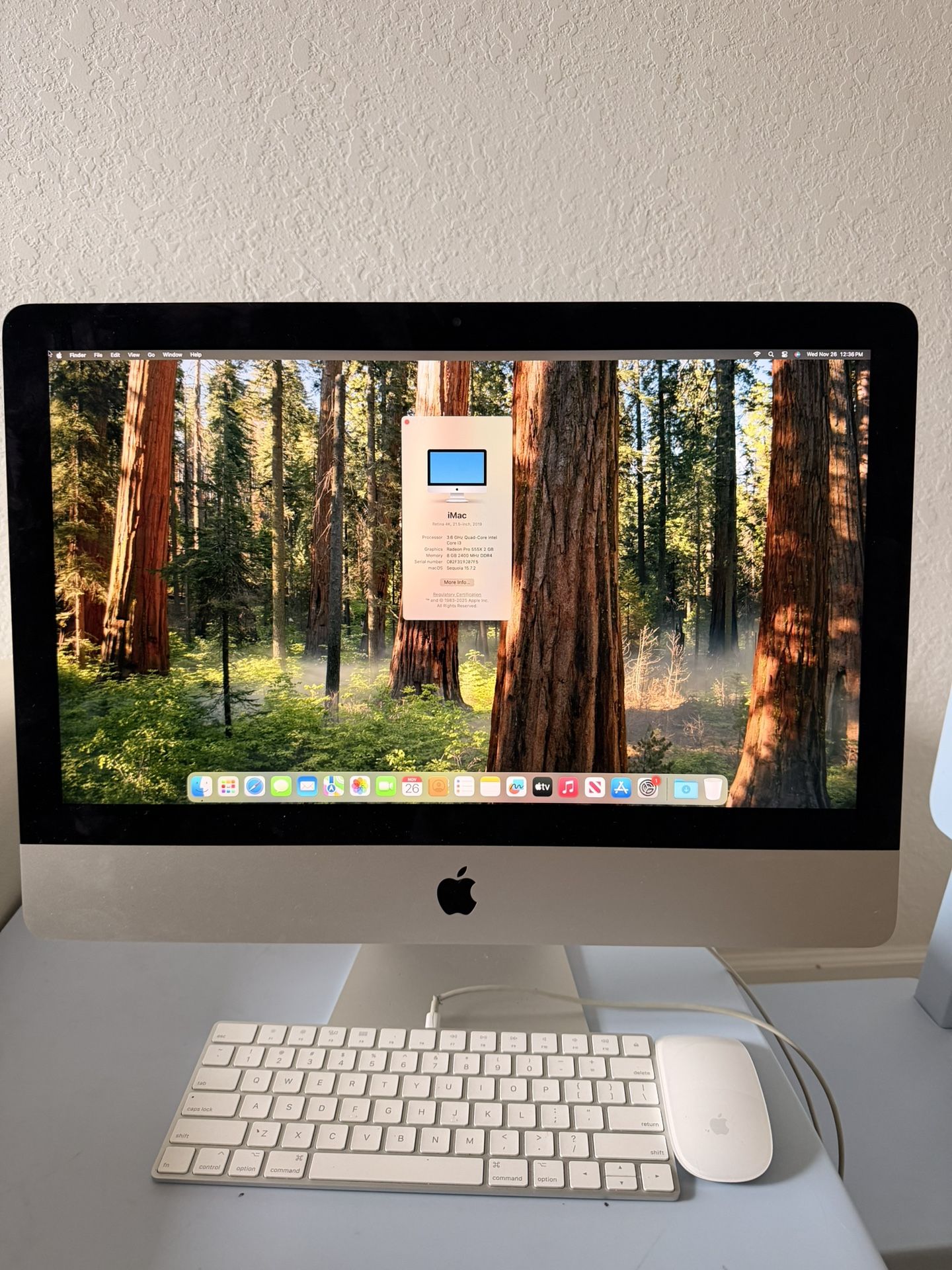 iMac 21.5” Retina 4K (2019) – Excellent Condition + Keyboard & Mouse