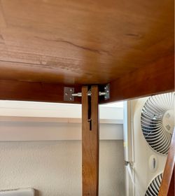 Folding wood card table